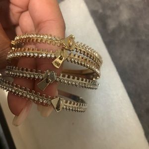 Bebe Zipper bangles